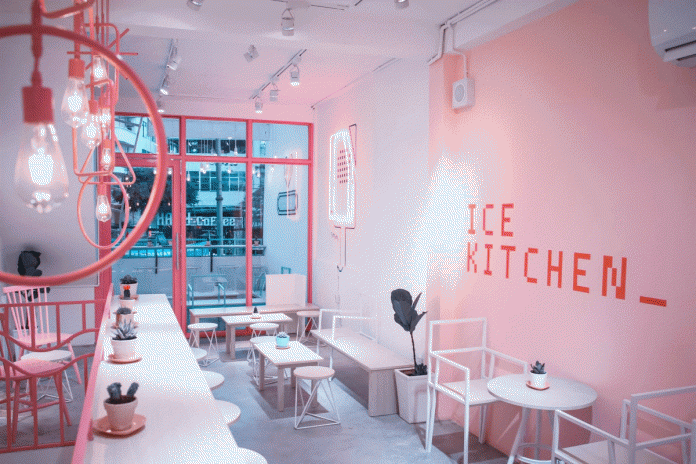Quán cà phê cute toàn màu Hồng – Ice Kitchen – Quận 3