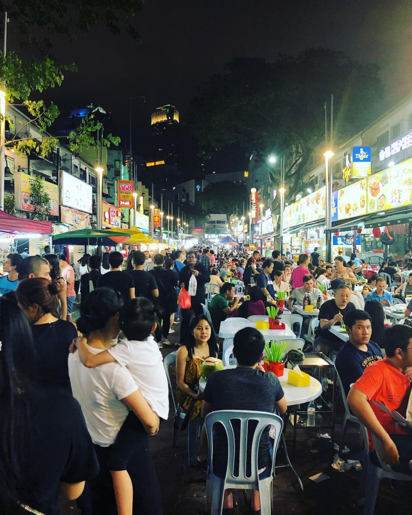 du lịch malaysia, du lịch malaysia – phố ăn đêm jalan alor sầm uất