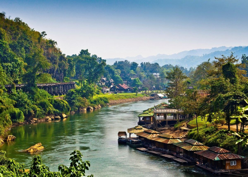 du lịch bangkok, du lịch thái lan | ngôi làng thơ mộng bên sông gần bangkok