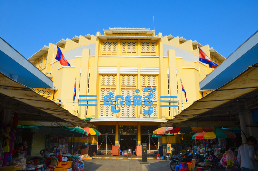 du lịch campuchia, du lịch phnom penh, 3 khu chợ nổi tiếng ở phnom penh