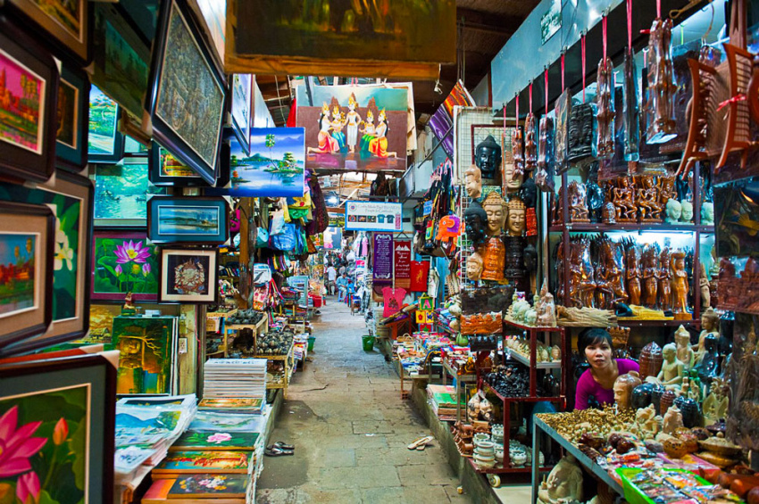 du lịch campuchia, du lịch phnom penh, 3 khu chợ nổi tiếng ở phnom penh
