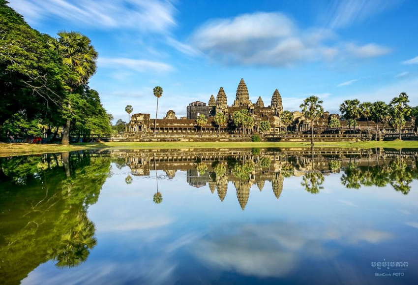 Đền Angkor Wat biến hóa khác nhau tại cùng một góc chụp