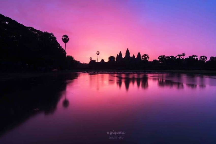 angkor wat, du lịch campuchia, đền angkor wat biến hóa khác nhau tại cùng một góc chụp