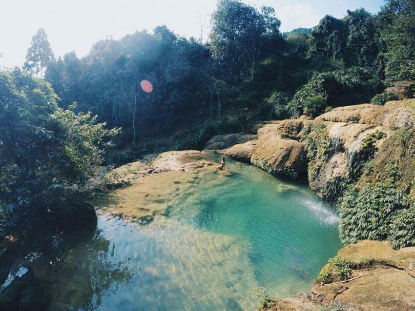 du lịch hè, du lịch hè cần gì phải đi xa, ngay thanh hóa có một thác nước đẹp như tranh thế này