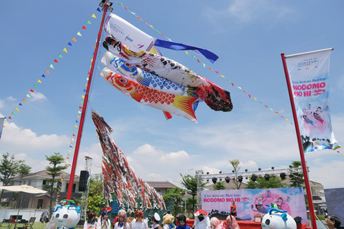 Ngày hội Nhật Bản với cờ cá chép Koinobori dài nhất Việt Nam