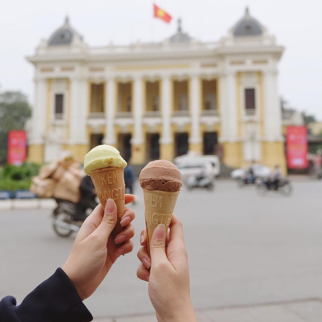 đi hà nội, kem hà nội, 3 cửa hàng kem bình dân đi cùng năm tháng với người hà nội