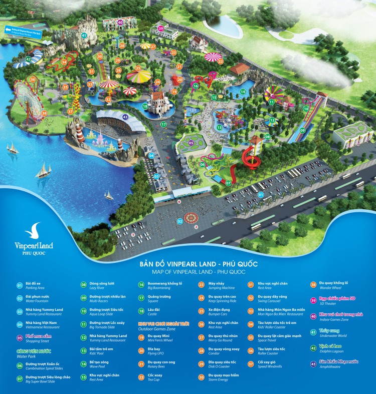 Đến Vinpearl Phú Quốc phải checkin 2 công viên giải trí hàng đầu VN