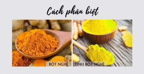 9 cách đơn giản giúp bạn nhận biết tinh bột nghệ thật