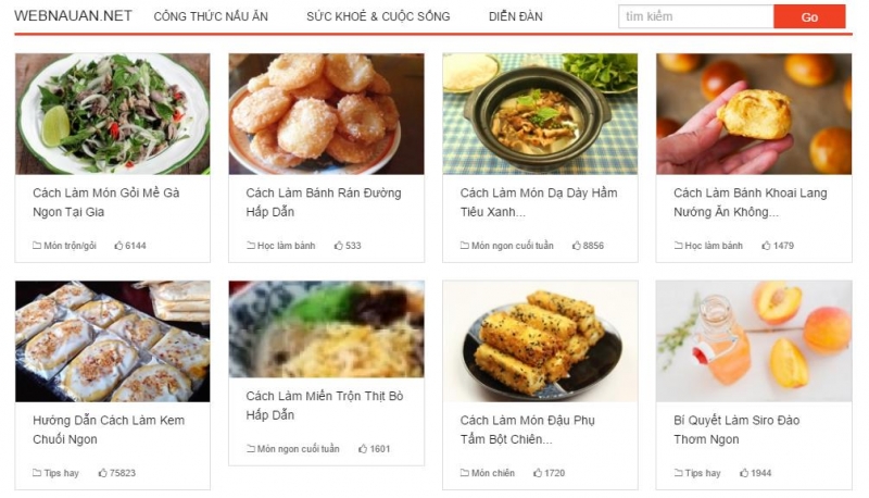 11  trang web ẩm thực nổi tiếng nhất việt nam