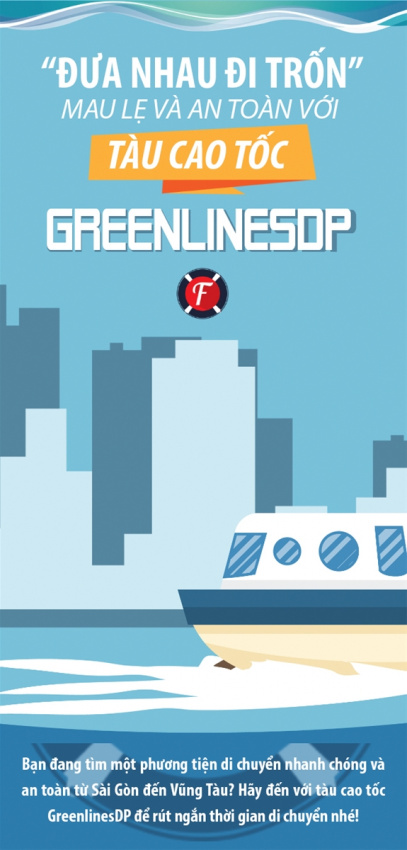 “Đưa nhau đi trốn” mau lẹ và an toàn với tàu cao tốc GreenlinesDP