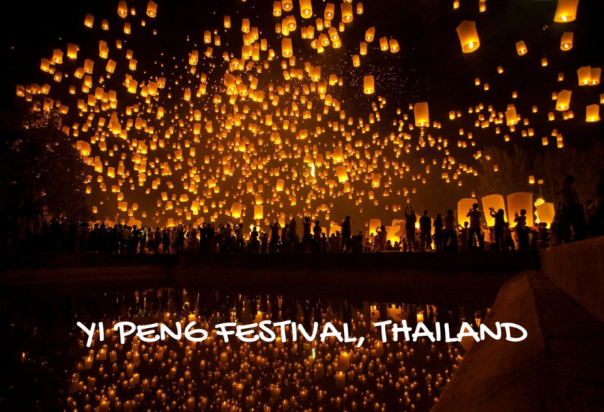 Lung linh Lễ hội thả đèn trời Yi Peng ở Thái Lan