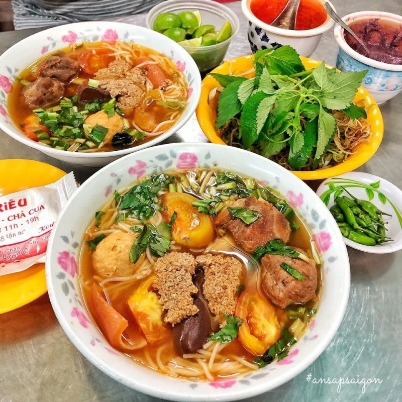 10  quán bún riêu ngon ở quận 1, tp.hcm