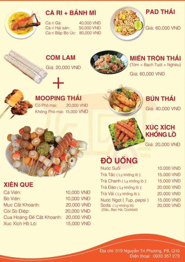 10  địa chỉ bán món thái ngon ở quận 10, tp. hcm