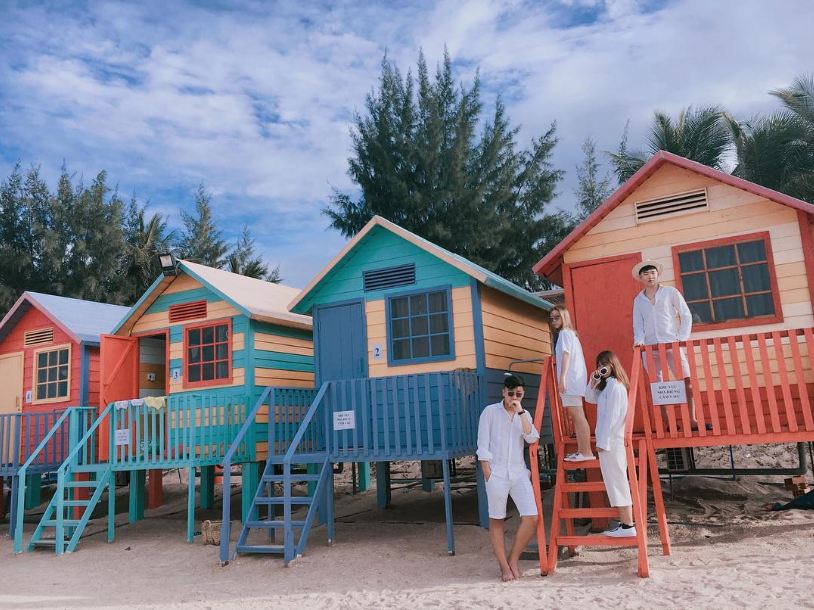coco beach huts, daisy resort, điểm đến, thảo thường camp, rần rần “ngôi làng cầu vồng siêu cute” cho hội cuồng “chụp ảnh diễn sâu”