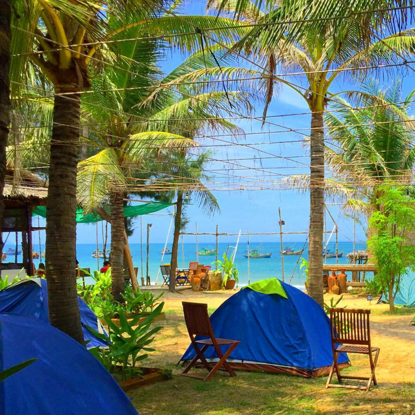 điểm đến, khách sạn, phan thiết, lưu gấp “khu căm trại ven biển giá 1$” sống ảo đẹp thần sầu