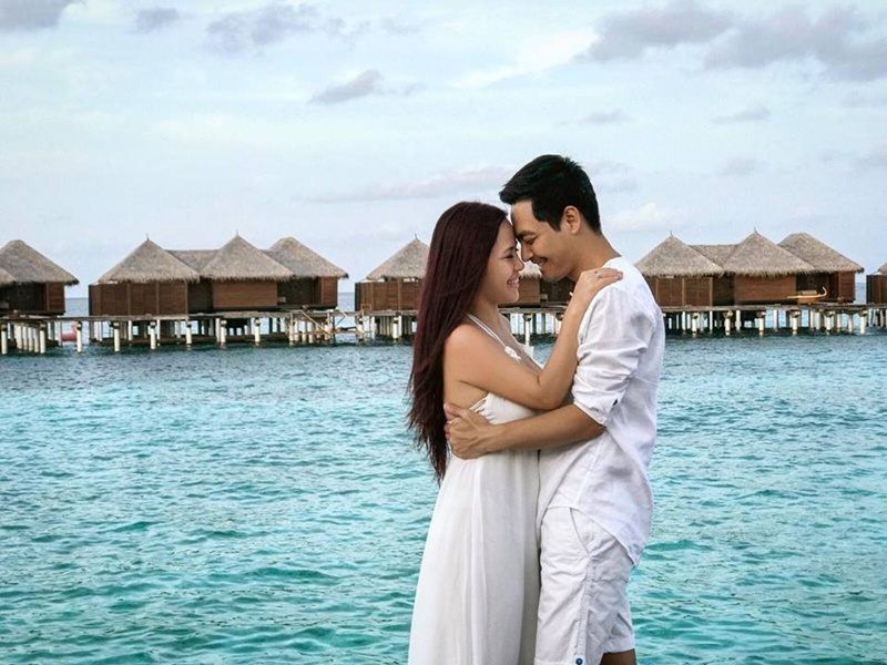 du lịch maldives, mc phan anh, mc phan anh ‘khoe’ ảnh lãng mạn cùng vợ ở thiên đường đảo maldives