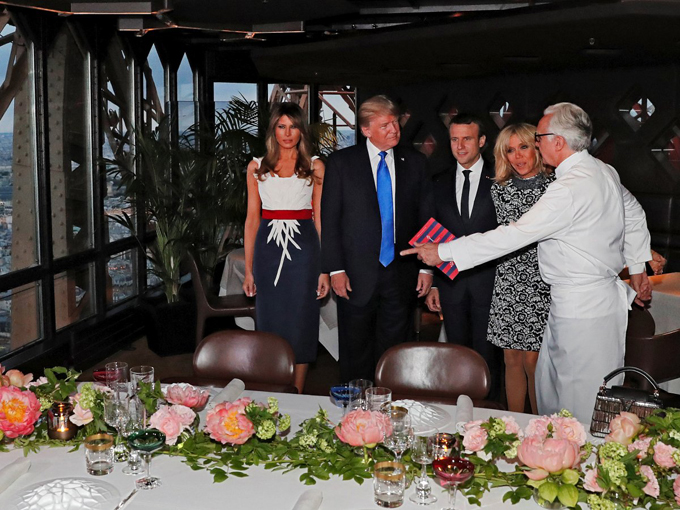 điểm đến, nhà hàng pháp, tháp eiffel, tổng thống mỹ, nhà hàng lãng mạn trên tháp eiffel nơi vợ chồng tổng thống trump dùng bữa