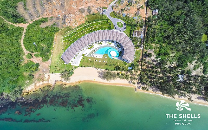 khách sạn, resort phú quốc, ốc đảo nghỉ dưỡng vỏ sò siêu xinh có view hướng biển đẹp bậc nhất phú quốc