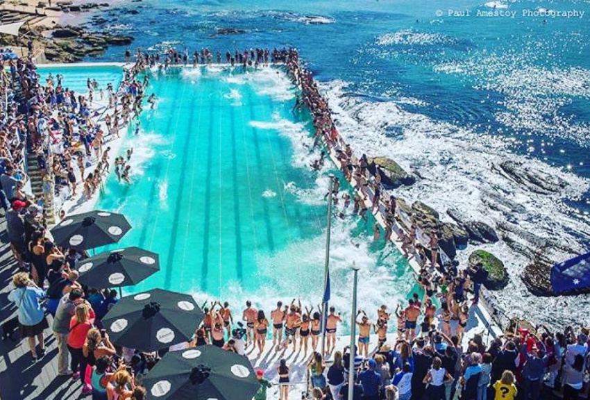 Bondi Baths – bể bơi độc đáo nằm trên biển ở Australia