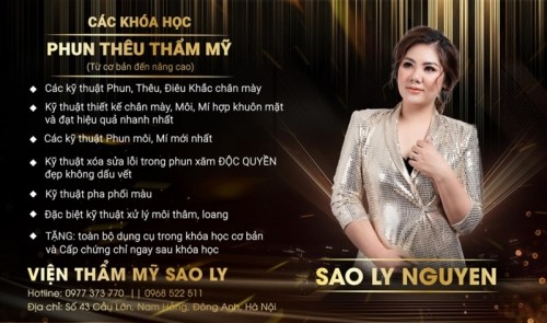 5 master đào tạo phun xăm thẩm mỹ uy tín tại hà nội