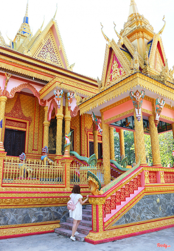 Tưởng như lạc giữa Thái Lan ở ngôi chùa cổ miền Tây hơn 500 tuổi