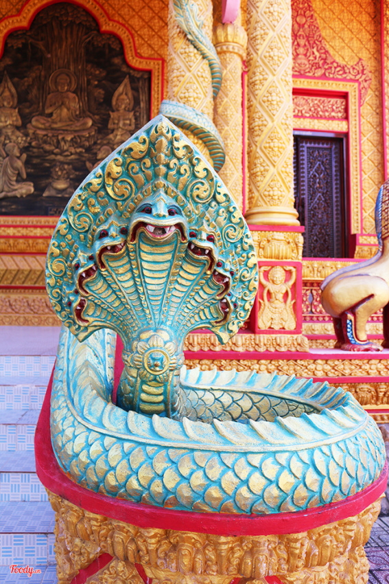 chùa pisesaram, du lịch trà vinh, điểm đến, tưởng như lạc giữa thái lan ở ngôi chùa cổ miền tây hơn 500 tuổi