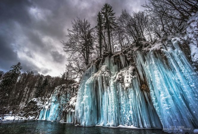 du lịch croatia, điểm đến, hồ plitvice, thác nước đóng băng đẹp mê hồn tại croatia
