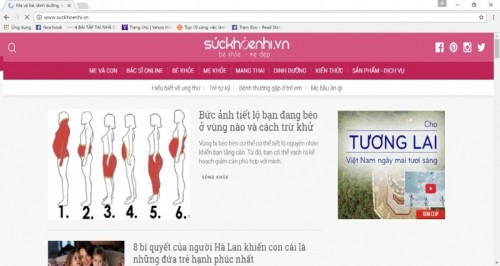 10 website chăm sóc sức khỏe nổi tiếng nhất việt nam