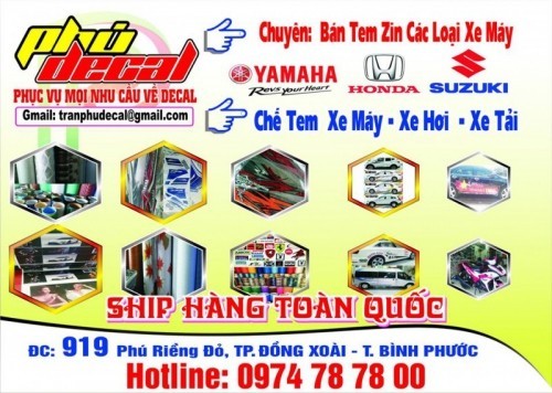 3 địa chỉ dán keo xe, phụ tùng xe máy uy tín nhất tại đồng xoài