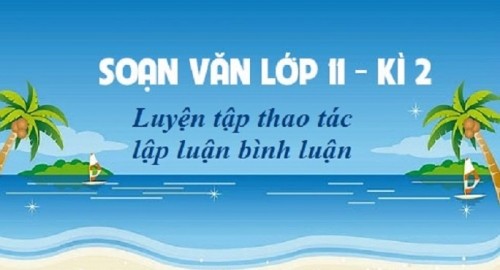 5 soạn bài luyện tập thao tác lập luận bình luận (ngữ văn 11) hay nhất