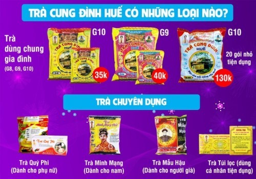 5 địa chỉ mua trà cung đình uy tín nhất ở huế