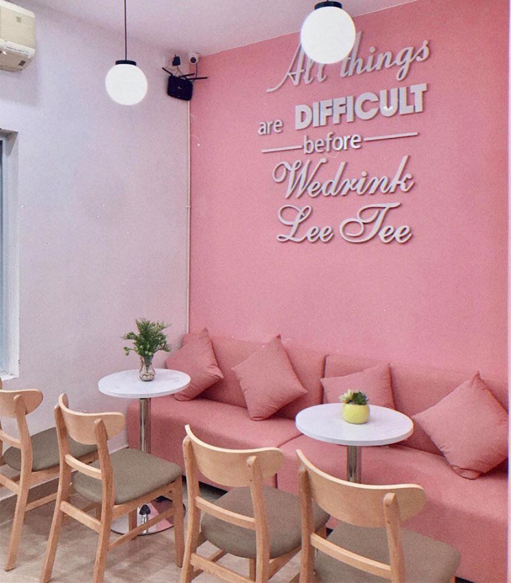 a beautiful cafe, cafe, nice cafe, nice cafe in hanoi, weekend travel, 9 super pretty pink cafes make the “banh beo team” in hanoi fall in love