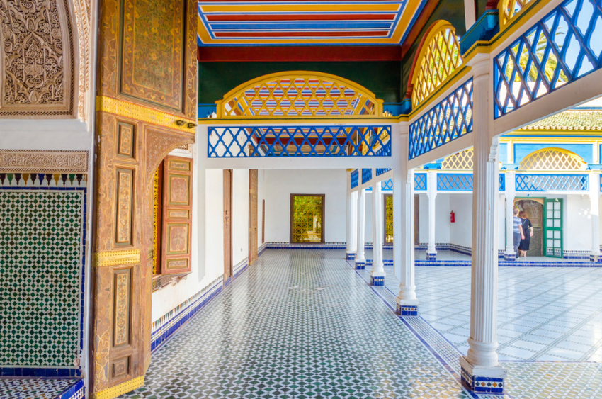 du lịch maroc tham quan cung điện bahia lộng lẫy và xa hoa