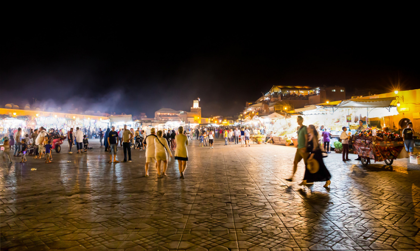 du lịch maroc tham quan khu chợ attarine bậc nhất maroc