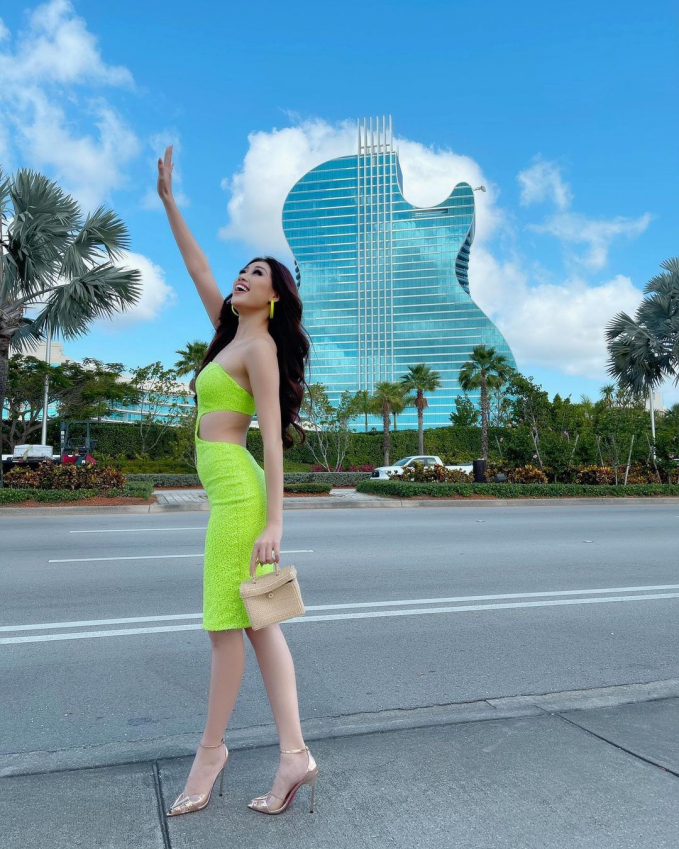 ‘Overwhelmed’ with the world’s most unique guitar-shaped hotel, where Khanh Van competed for Miss Universe