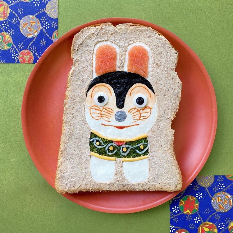 Marvel at the beautiful slices of toast like works of art