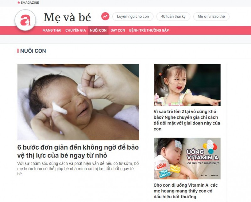 9 website kiến thức nuôi con mà cha mẹ nên tham khảo