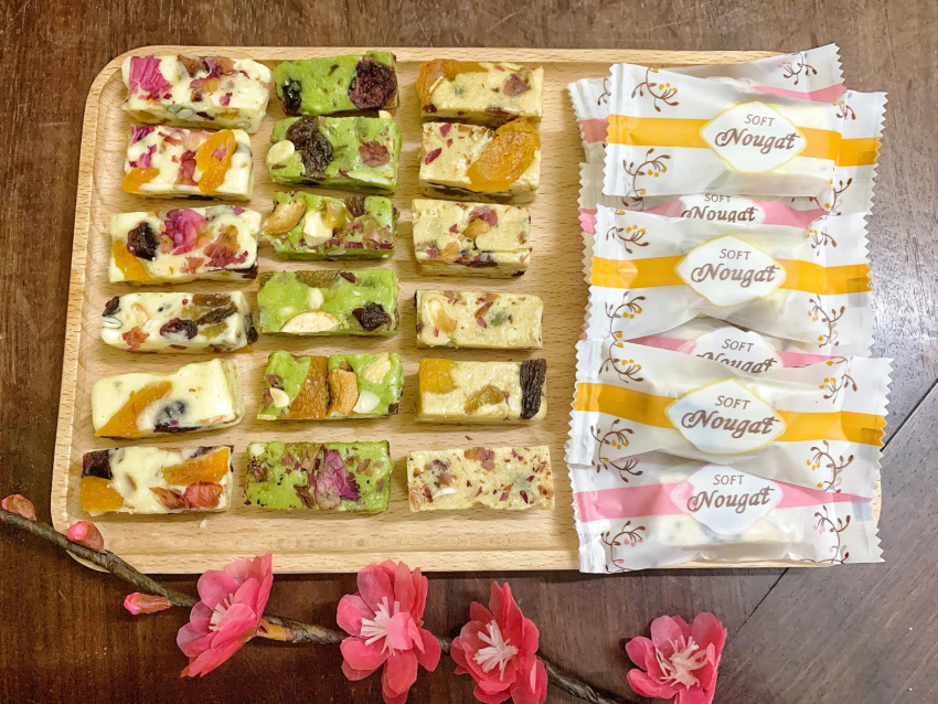 how to make nougat, lunar new year, new year's ox, nougat, tet confectionery, tet delicacies, how to, how to make impossibly simple nougat candy to receive guests on new year’s day