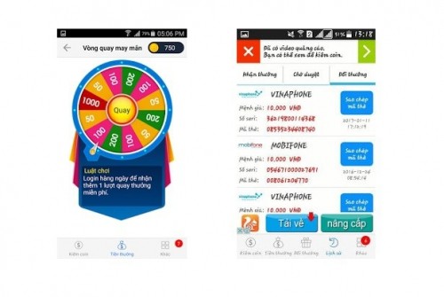 android,  5 ứng dụng kiếm thẻ cào online trên điện thoại uy tín nhất
