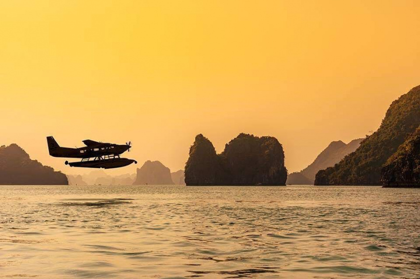 Enjoy Ha Long from above by seaplane, why not?
