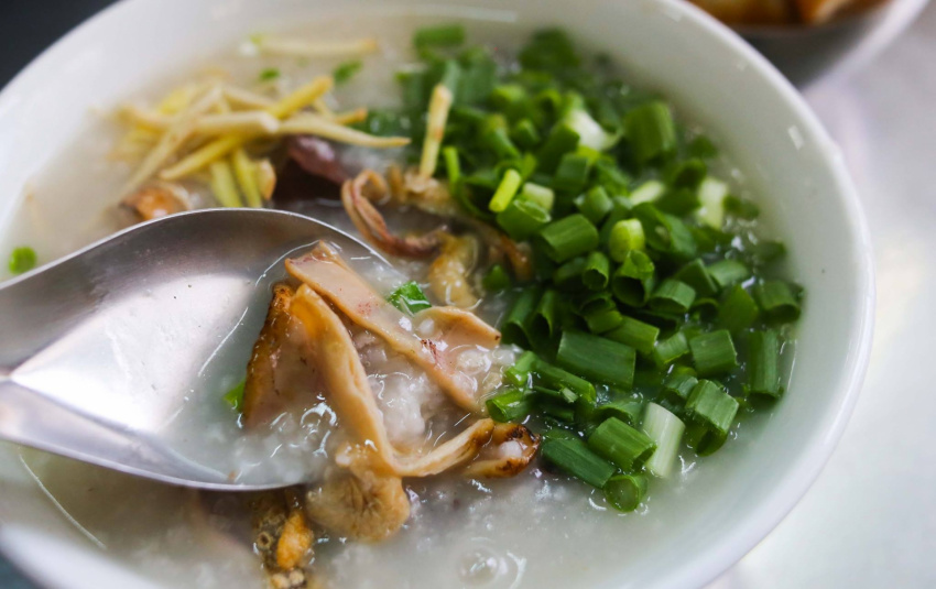 Squid porridge, Saigon’s favorite rainy day dish