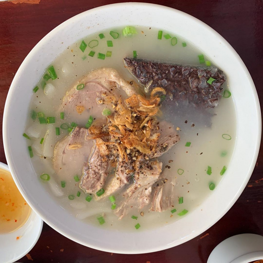 Warm your heart on a rainy day with a special dish of duck meat soup from the West