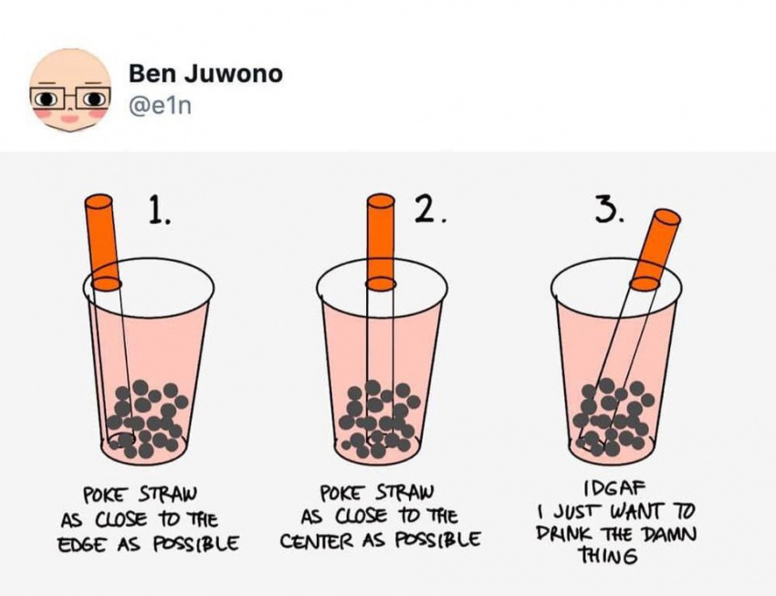 how to plug in a milk tea straw, smart consumption tips, how to, how to properly plug in a milk tea straw to eat all the pearls