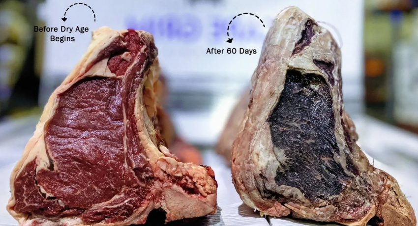 What is dry-aged?  Why are cows over 100 days old before processing?