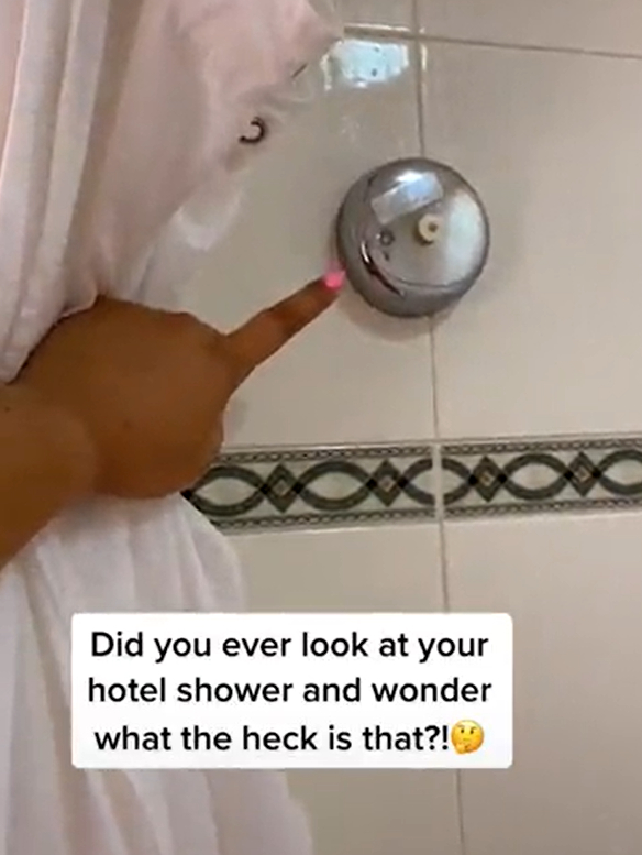 The foreign object in this hotel bathroom is more useful than you think