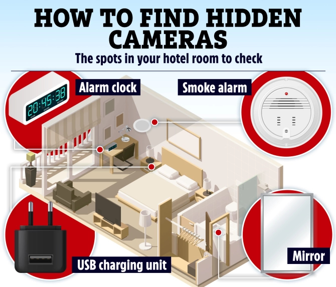 hidden camera, hotel, how to, former hacker reveals how to detect hidden cameras in motels