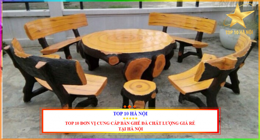 Top 10 đơn vị cung cấp bàn ghế đá chất lượng giá rẻ tại Hà Nội