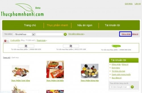 7 Website bán thực phẩm online ở TP HCM, Hà Nội