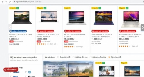 10 trang web bán máy tính/lap uy tín nhất hiện nay
