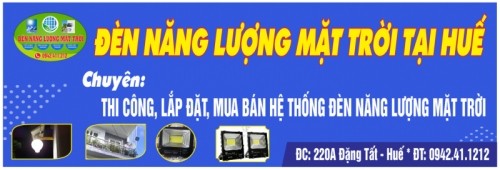 5 Địa chỉ bán đèn năng lượng mặt trời tốt nhất tỉnh Thừa Thiên Huế